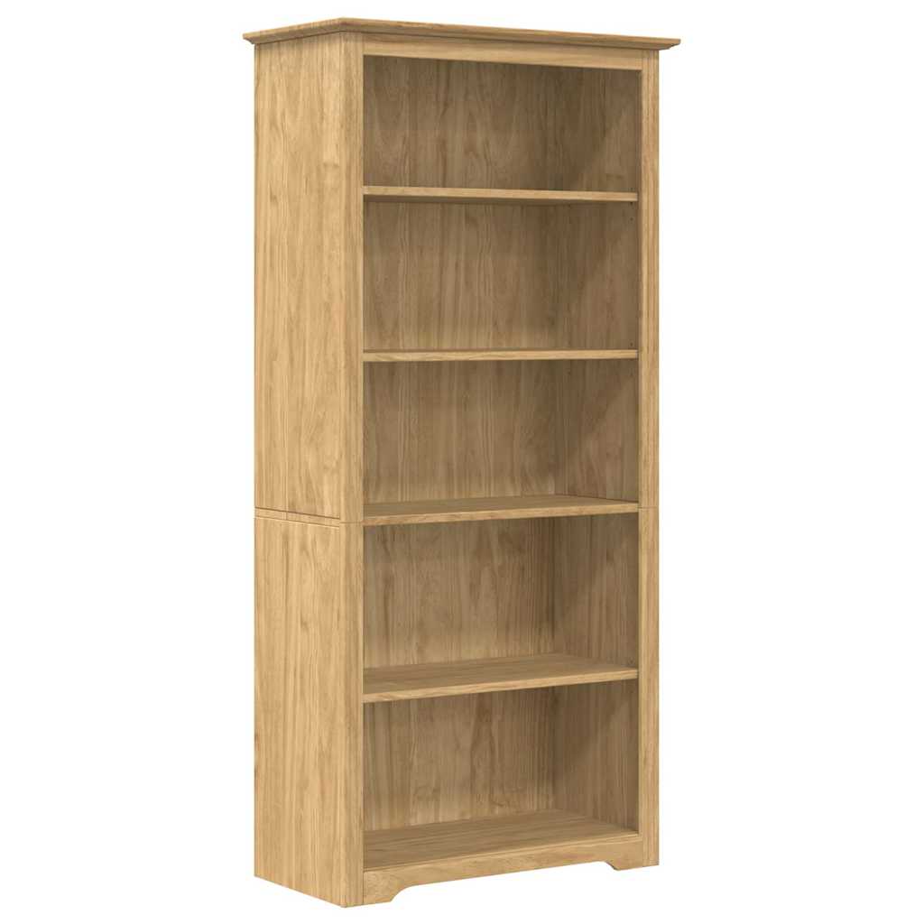 vidaXL Bookcase BODO 5-Tier 82 x 40 x 173 cm Engineered Wood - Brown