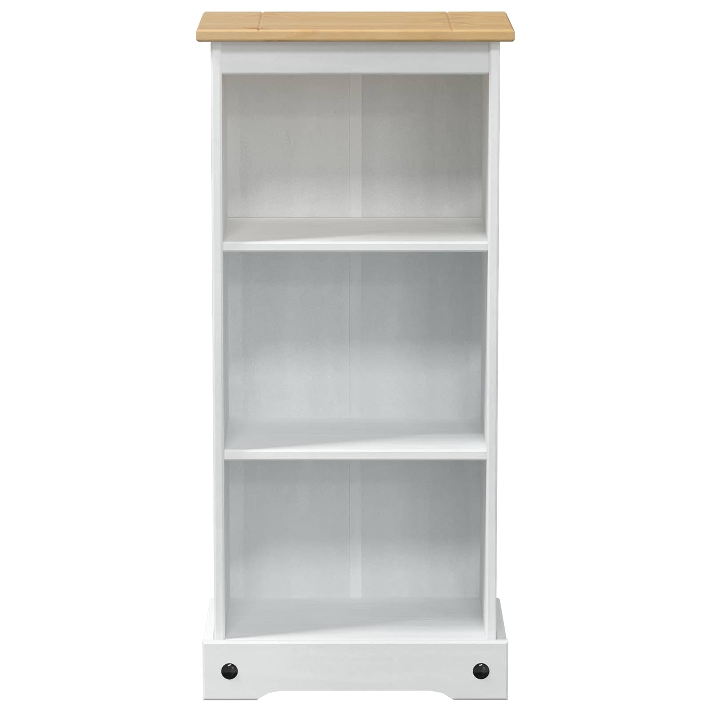 vidaXL Bookcase 46 x 29 x 100 cm Solid Pine Wood White