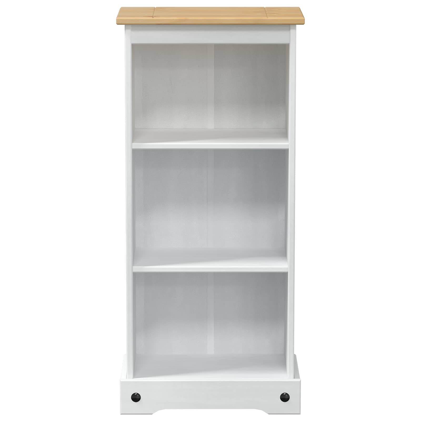 vidaXL Bookcase 46 x 29 x 100 cm Solid Pine Wood White