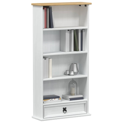 vidaXL CD cabinet White 52 x 17.5 x 103 cm Solid Pine Wood