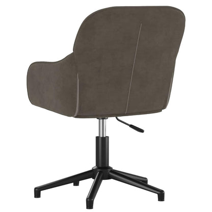 vidaXL Dining Chair 2 pcs Velvet 55 x 59.5 x 77 cm Dark Grey