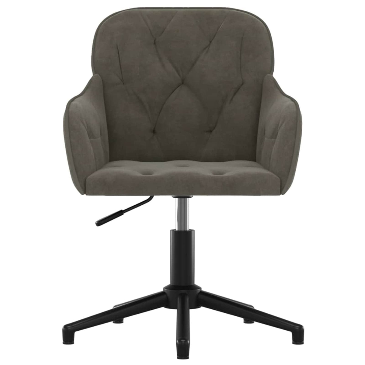 vidaXL Dining Chair 2 pcs Velvet 55 x 59.5 x 77 cm Dark Grey