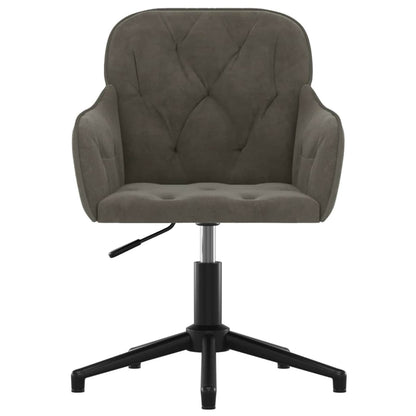 vidaXL Dining Chair 2 pcs Velvet 55 x 59.5 x 77 cm Dark Grey