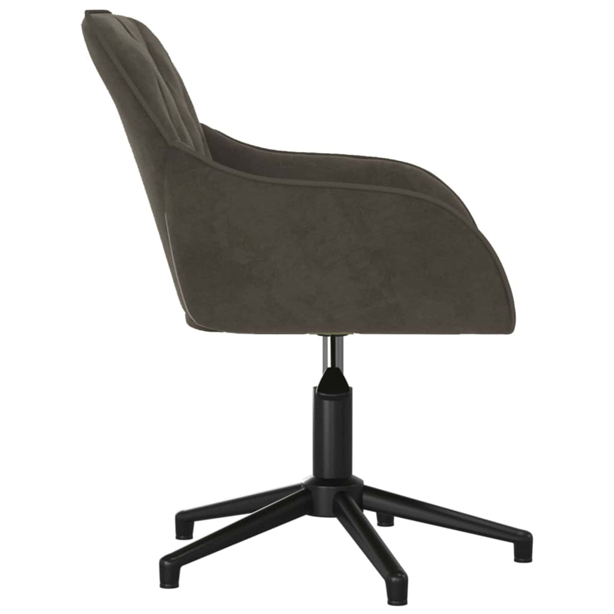 vidaXL Dining Chair 2 pcs Velvet 55 x 59.5 x 77 cm Dark Grey