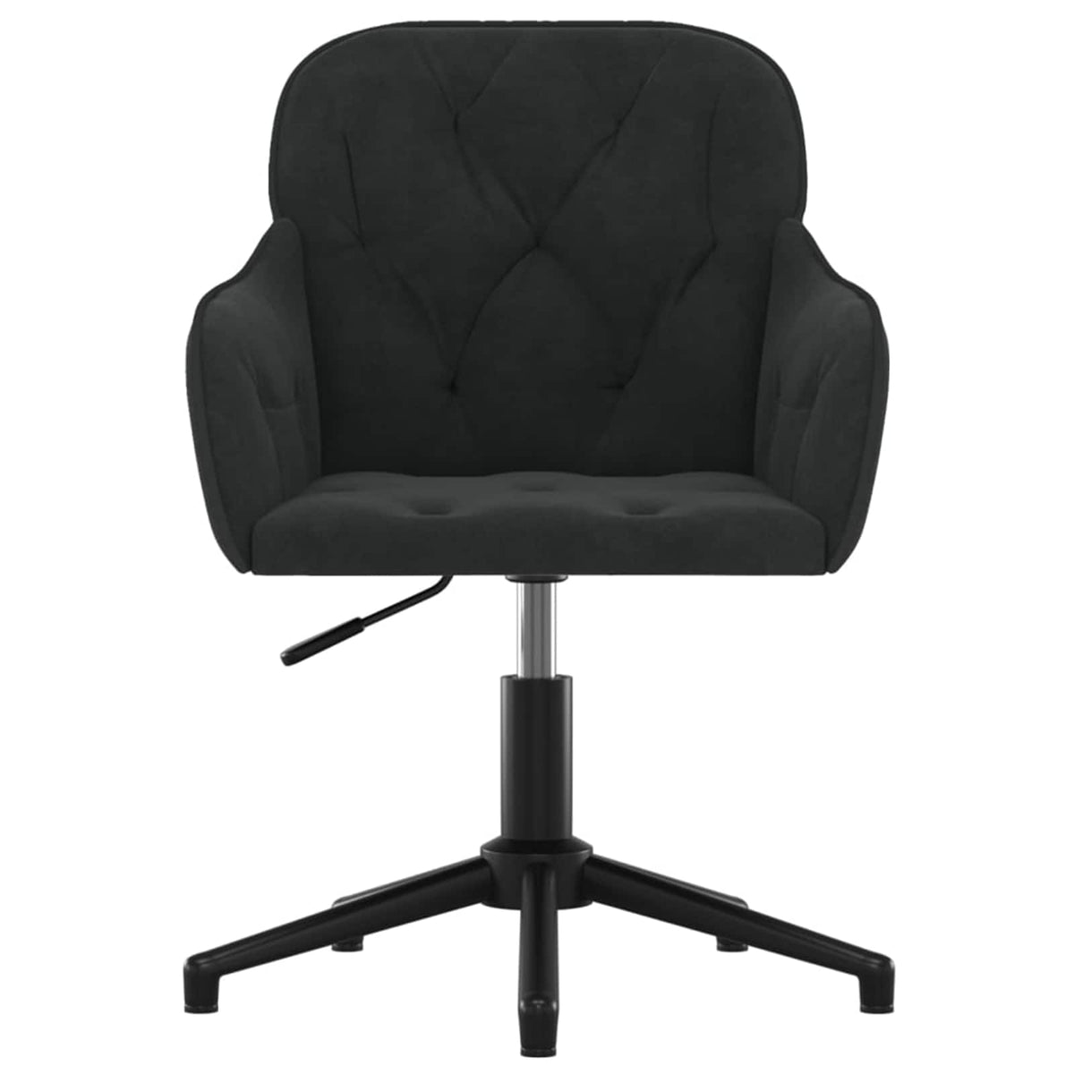 vidaXL Dining Chair 2 pcs Velvet 55 x 59.5 x 77 cm Black