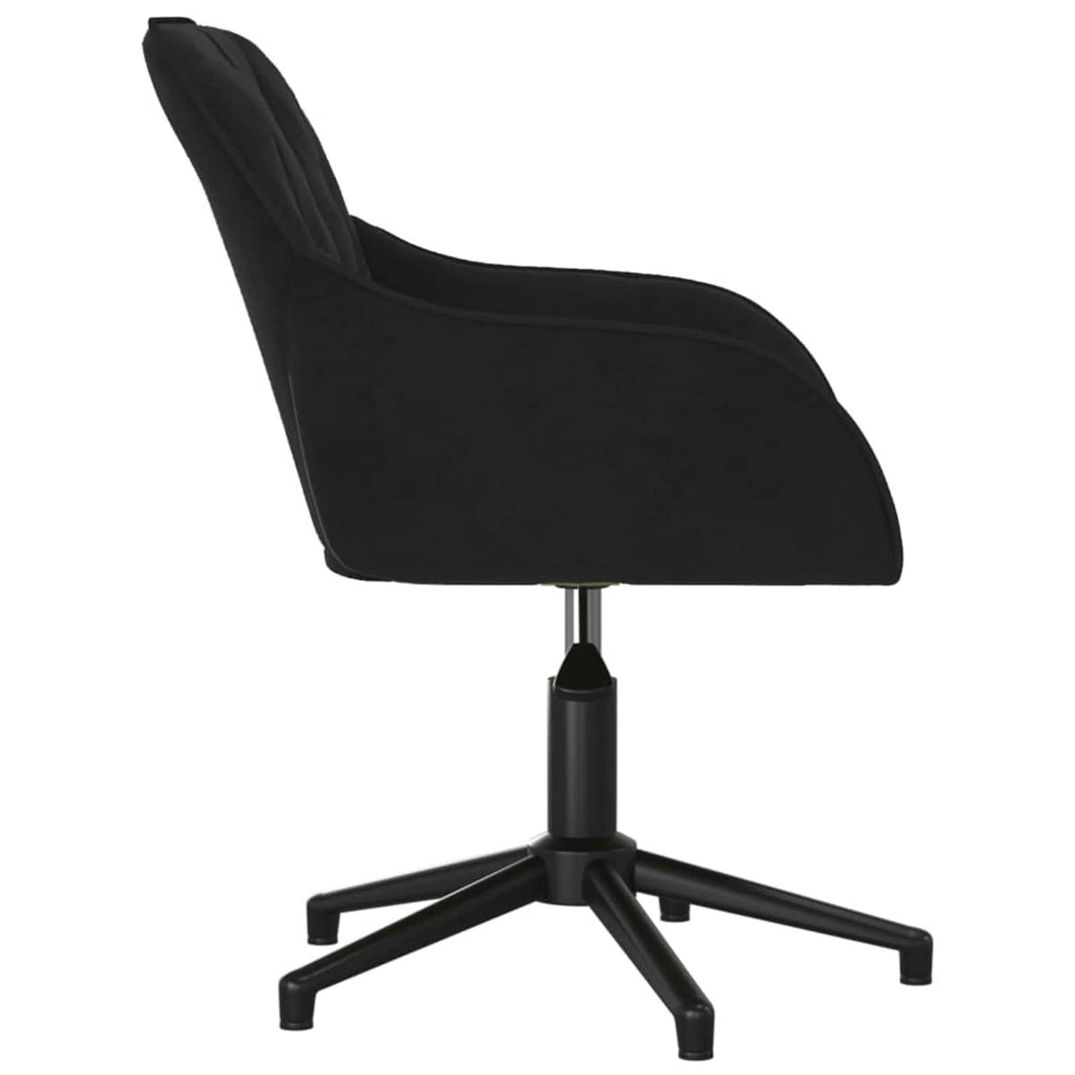 vidaXL Dining Chair 2 pcs Velvet 55 x 59.5 x 77 cm Black
