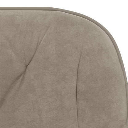 vidaXL Dining Chair 2 pcs Velvet 55 x 59.5 x 77 cm Light Grey - 68717