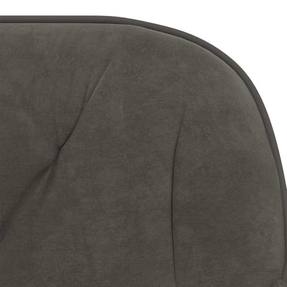 vidaXL Dining Chair 2 pcs Velvet 55 x 59.5 x 77 cm Dark Grey - 68718
