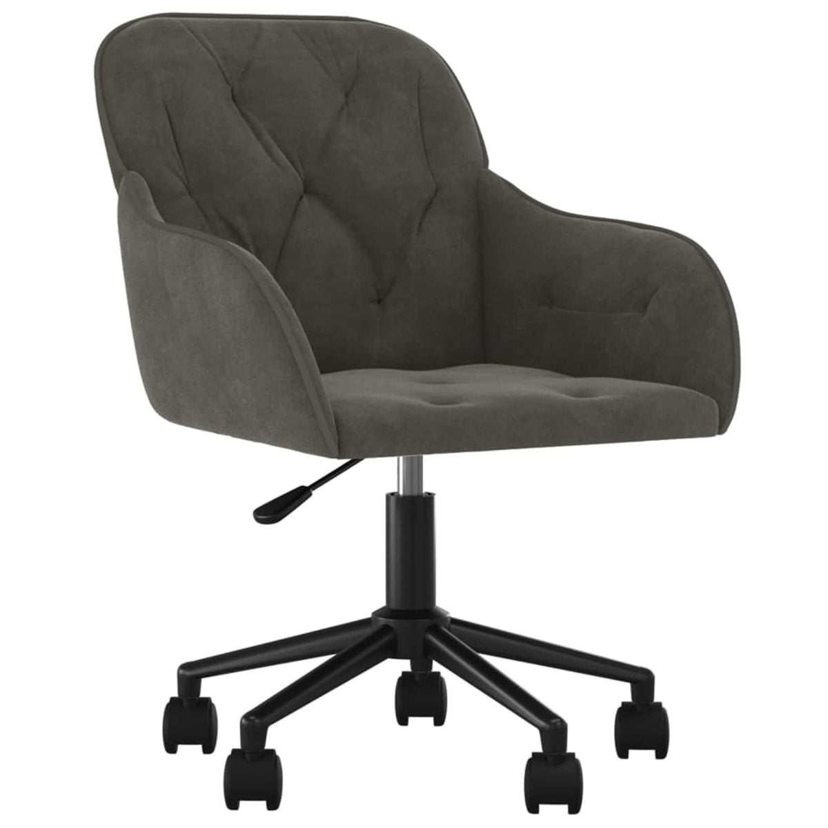 vidaXL Dining Chair 2 pcs Velvet 55 x 59.5 x 77 cm Dark Grey - 68718