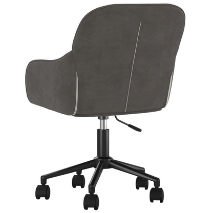 vidaXL Dining Chair 2 pcs Velvet 55 x 59.5 x 77 cm Dark Grey - 68718