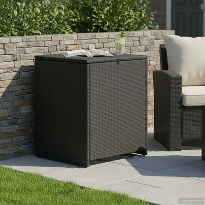 vidaXL Cushion Box 55 x 55 x 69 cm steel - Black