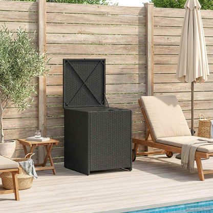 vidaXL Cushion Box 55 x 55 x 69 cm steel - Black