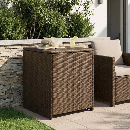 vidaXL Cushion Box 55 x 55 x 69 cm steel - Brown