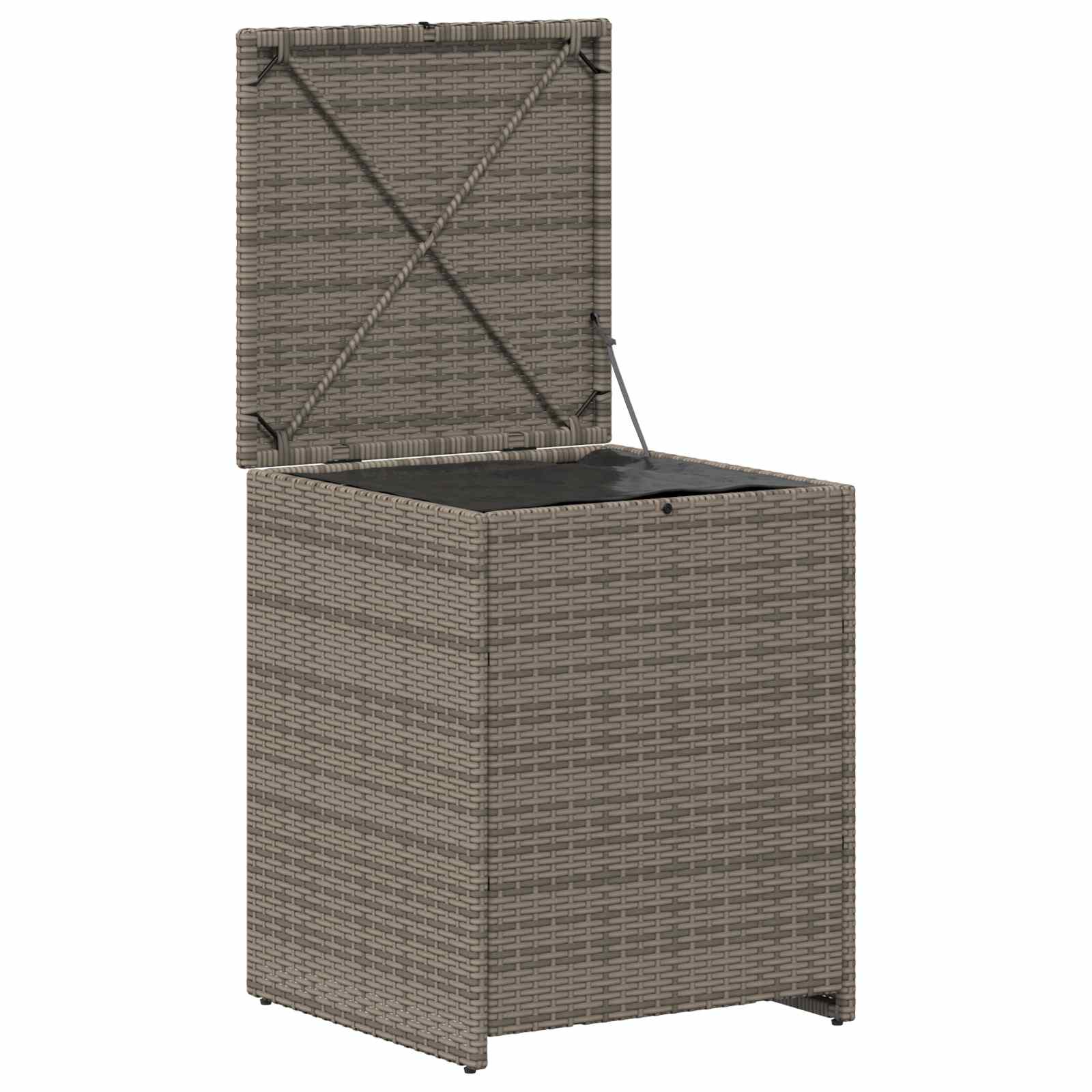 vidaXL Cushion Box 55 x 55 x 69 cm steel - Grey