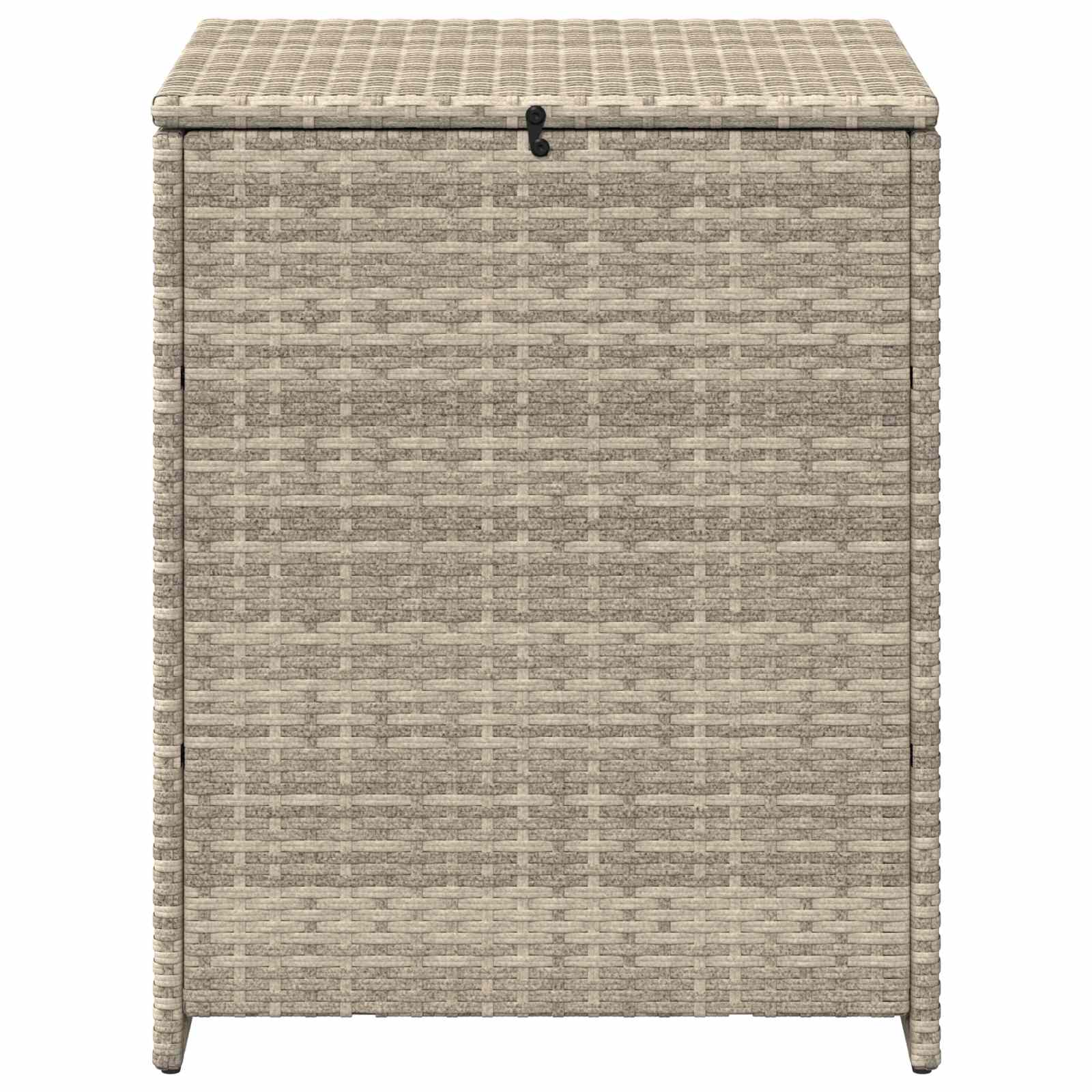 vidaXL Cushion Box Light Grey 55 x 55 x 69 cm Poly Rattan