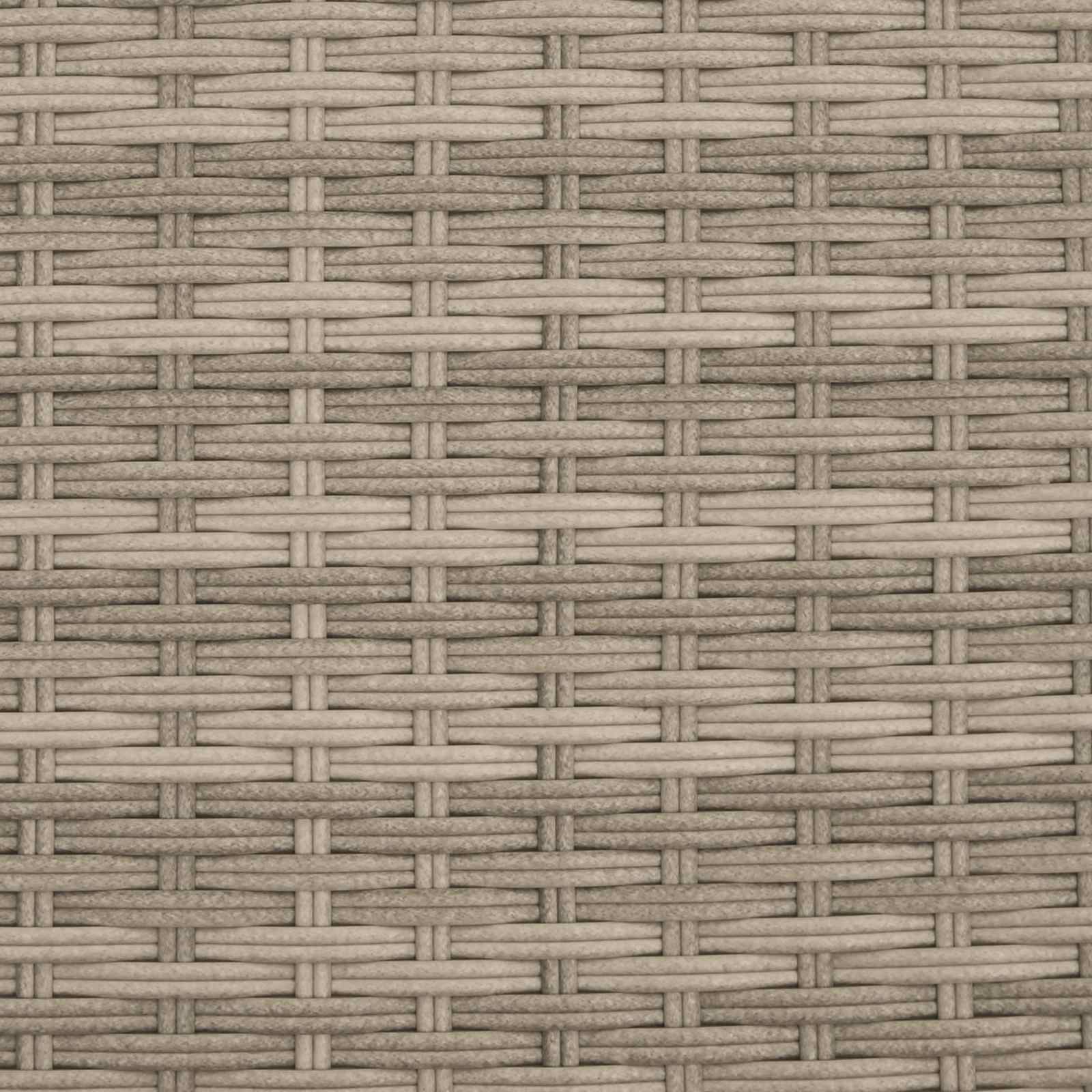 vidaXL Cushion Box Light Grey 55 x 55 x 69 cm Poly Rattan