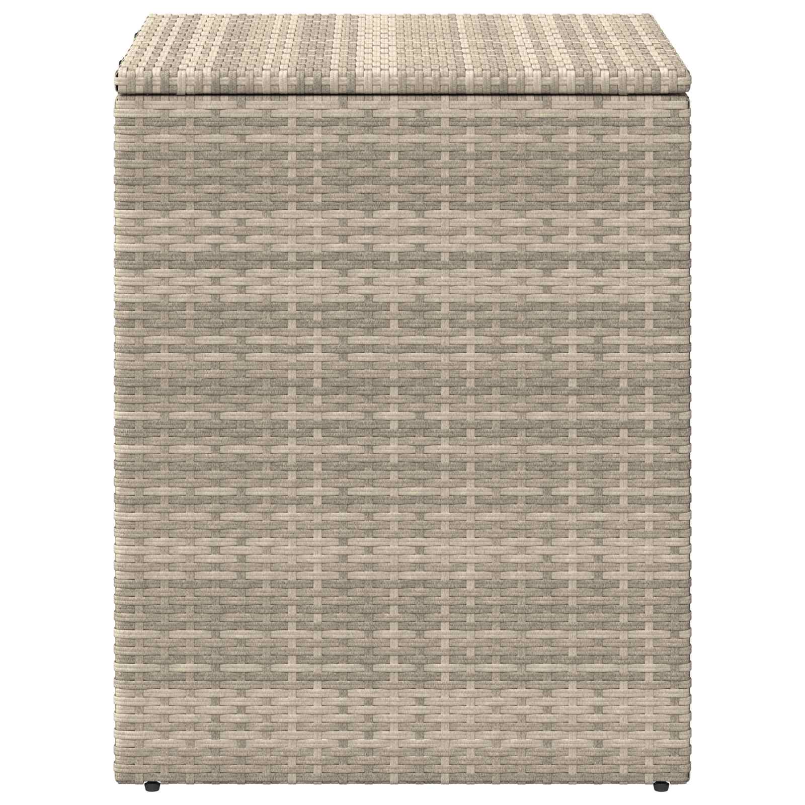 vidaXL Cushion Box Light Grey 55 x 55 x 69 cm Poly Rattan