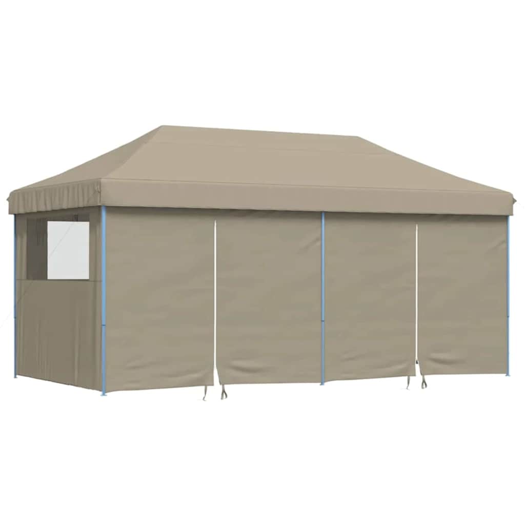 vidaXL Party Tent Pop-up 580 x 292 x 315 cm Taupe Oxford Fabric