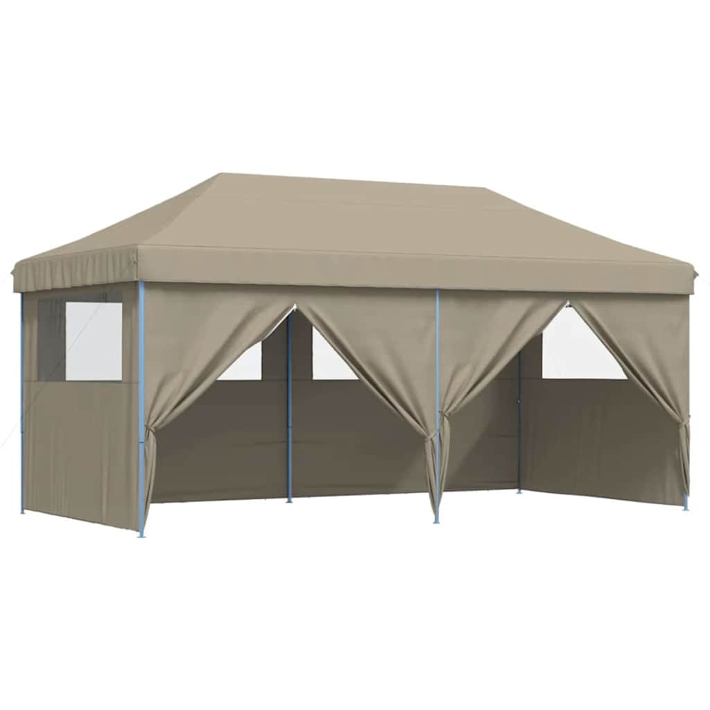 vidaXL Party Tent Pop-up 580 x 292 x 315 cm Taupe Oxford Fabric