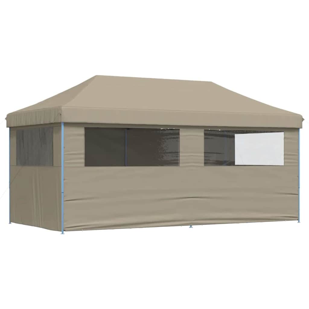 vidaXL Party Tent Pop-up 580 x 292 x 315 cm Taupe Oxford Fabric