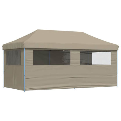 vidaXL Party Tent Pop-up 580 x 292 x 315 cm Taupe Oxford Fabric