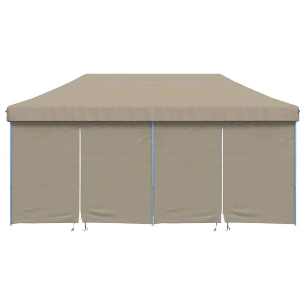 vidaXL Party Tent Pop-up 580 x 292 x 315 cm Taupe Oxford Fabric