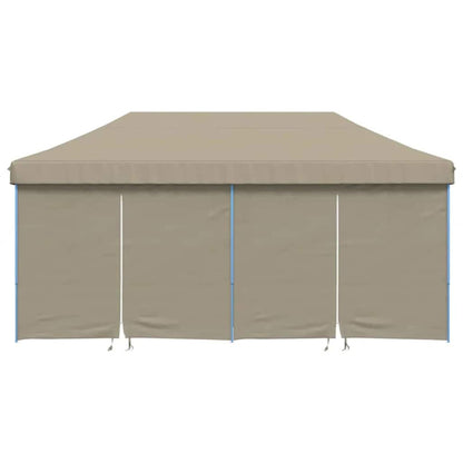 vidaXL Party Tent Pop-up 580 x 292 x 315 cm Taupe Oxford Fabric
