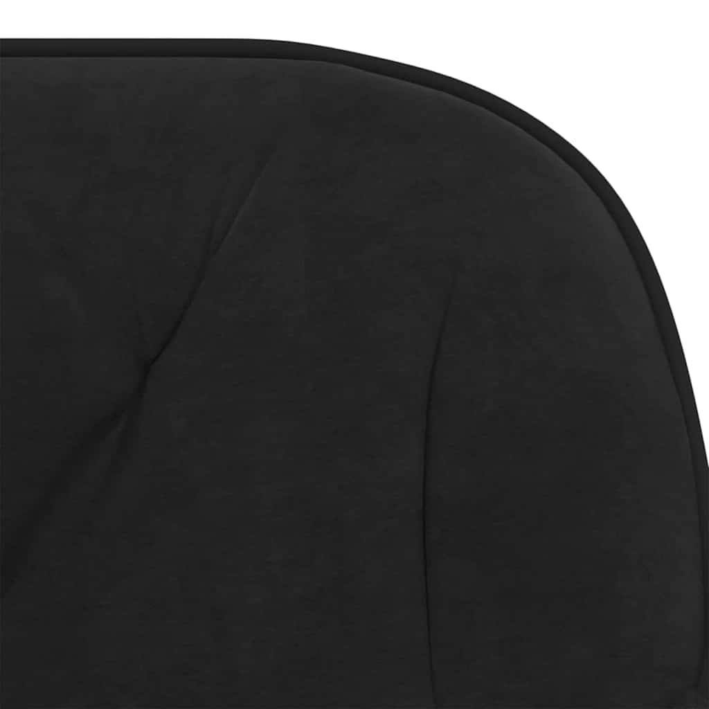 vidaXL Office Chair Height Adjustable Black 56 x 61.5 x 72 cm Velvet - 68799