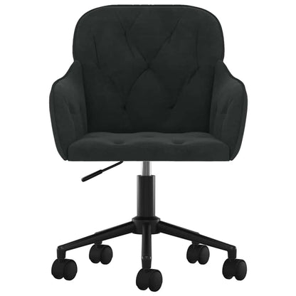 vidaXL Office Chair Height Adjustable Black 56 x 61.5 x 72 cm Velvet - 68799