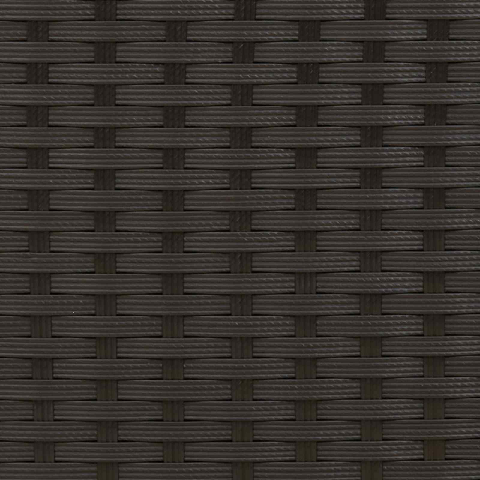 vidaXL Outdoor Table Black 80 x 40 x 40 cm Steel and Poly Rattan