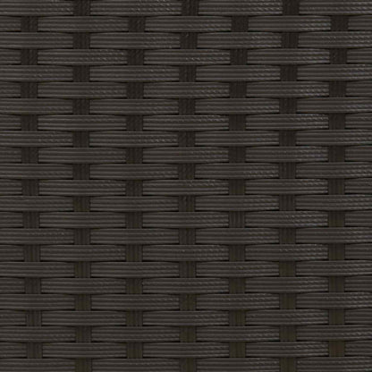 vidaXL Outdoor Table Black 80 x 40 x 40 cm Steel and Poly Rattan