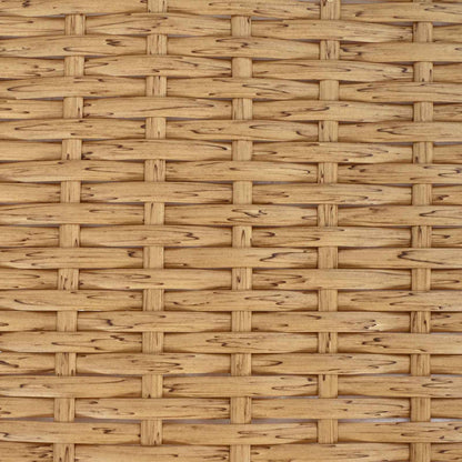 vidaXL Outdoor Table Natural 80 x 40 x 40 cm Steel and Poly Rattan - Brown