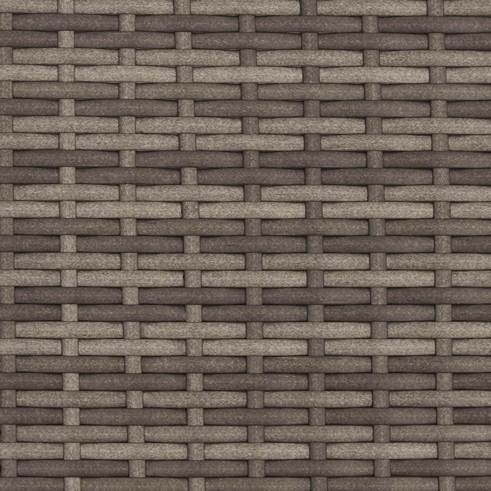 vidaXL Outdoor Table Grey 80 x 40 x 40 cm Steel and Poly Rattan