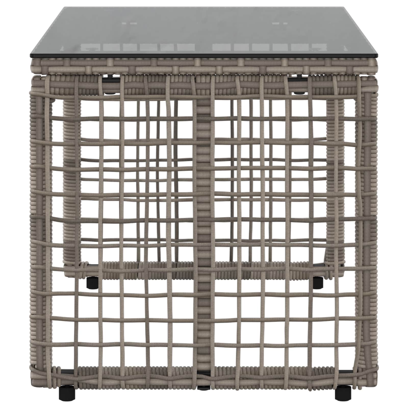 vidaXL Outdoor Table Grey and Black 80 x 40 x 40 cm