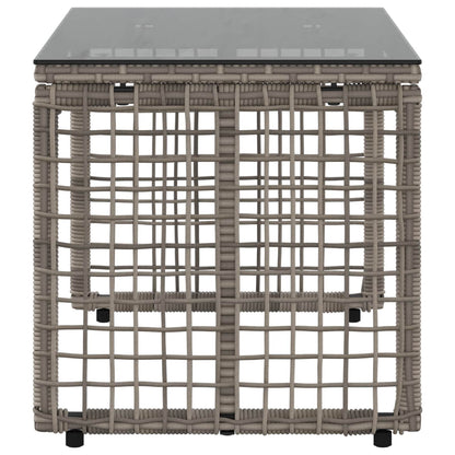 vidaXL Outdoor Table Grey and Black 80 x 40 x 40 cm