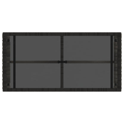 vidaXL Outdoor Table Grey and Black 80 x 40 x 40 cm