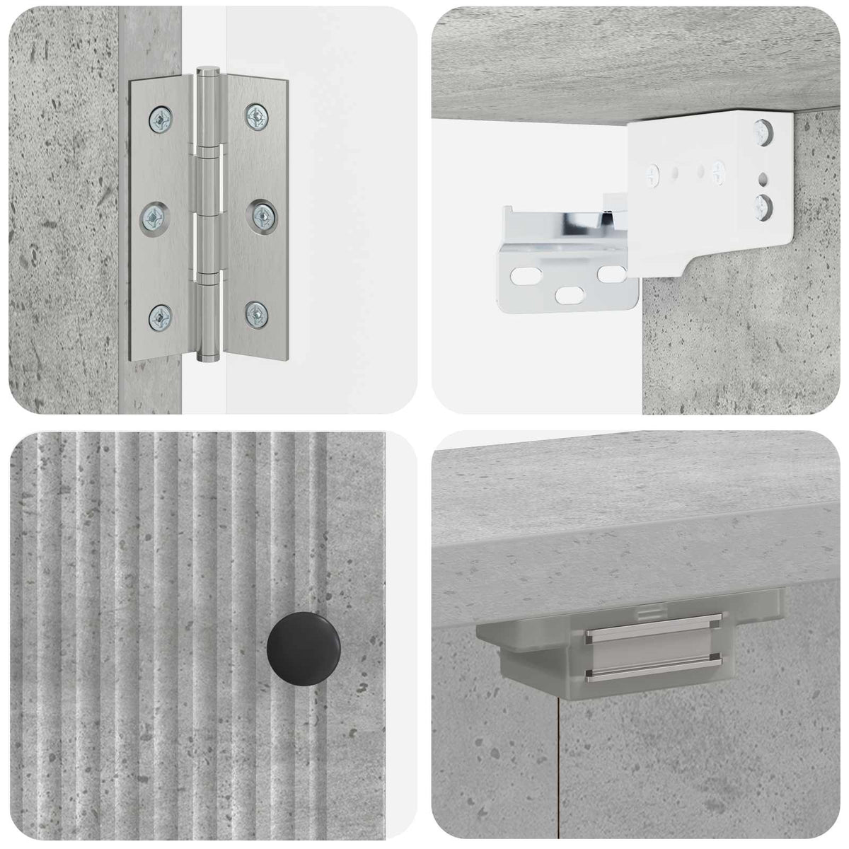 vidaXL Dartboard Cabinet EDE Concrete Grey 52.5 x 10.5 x 53.5 cm
