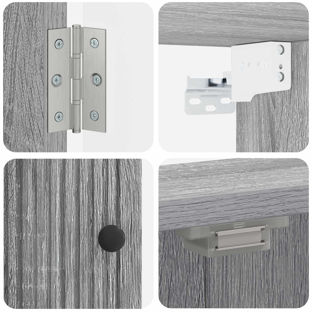 vidaXL Dartboard Cabinet EDE Grey Sonoma 52.5 x 10.5 x 53.5 cm
