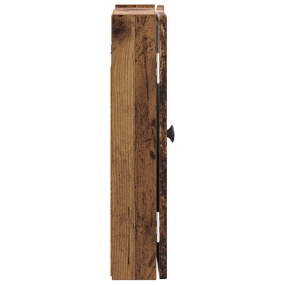 vidaXL Dartboard Cabinet EDE Old Wood 52.5 x 10.5 x 53.5 cm - Brown