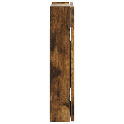 vidaXL Dartboard Cabinet ALKMAAR Smoked Oak 52.5 x 10.5 x 53.5 cm - Brown