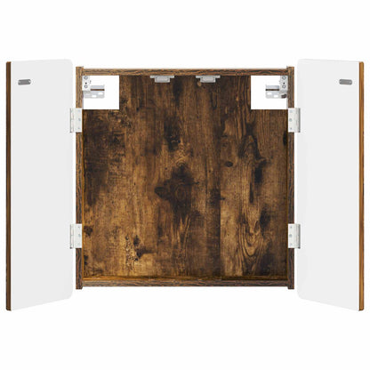 vidaXL Dartboard Cabinet ZWOLLE Smoked Oak 52.5 x 10.5 x 57.5 cm - Brown