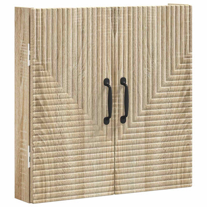 vidaXL Dartboard Cabinet HAARLEM Sonoma Oak 52.5 x 10.5 x 53.5 cm - Brown