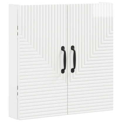 vidaXL Dartboard Cabinet HAARLEM High Gloss White Engineered Wood - 52.5 x 10.5 x 53.5 cm