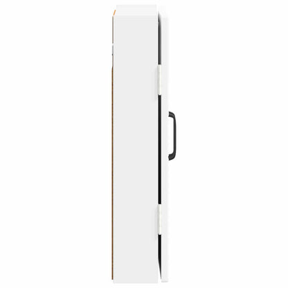 vidaXL Dartboard Cabinet HAARLEM High Gloss White Engineered Wood - 52.5 x 10.5 x 53.5 cm
