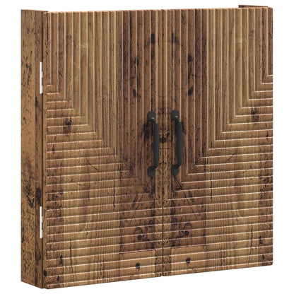 vidaXL Dartboard Cabinet HAARLEM Old Wood 52.5 x 10.5 x 53.5 cm - Brown
