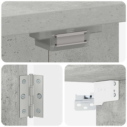 vidaXL Dartboard Cabinet DELFT Concrete Grey 52.5 x 10.5 x 53.5 cm