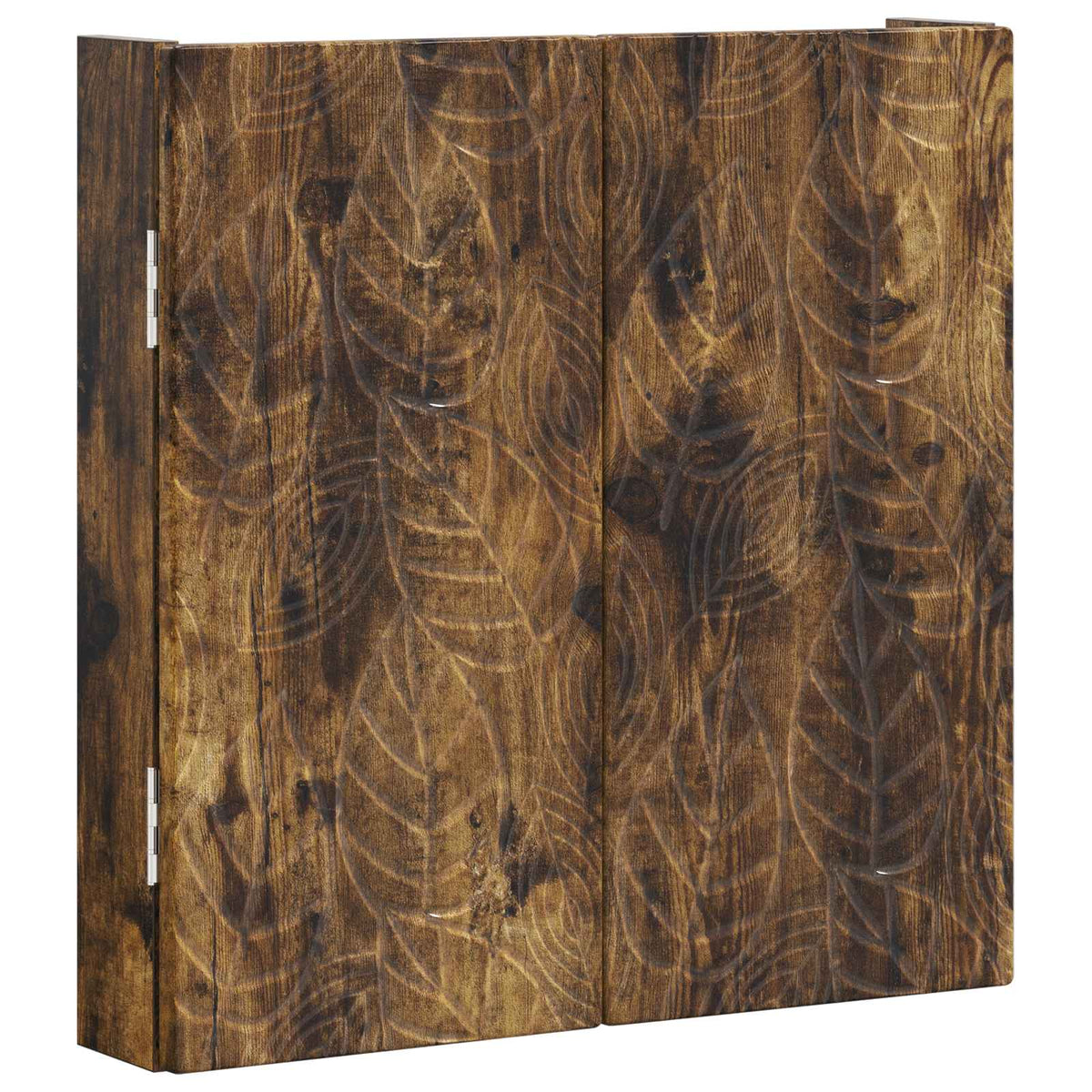 vidaXL Dartboard Cabinet DELFT Smoked Oak 52.5 x 10.5 x 53.5 cm - Brown