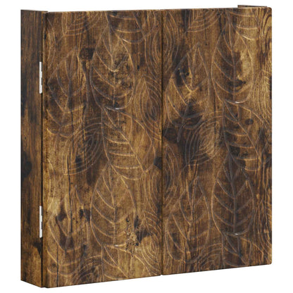 vidaXL Dartboard Cabinet DELFT Smoked Oak 52.5 x 10.5 x 53.5 cm - Brown
