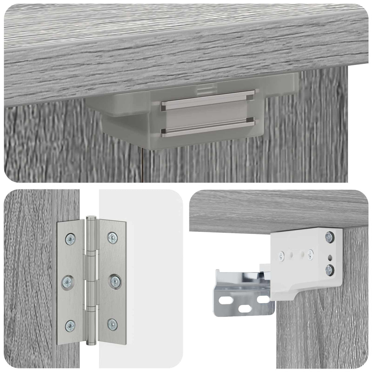 vidaXL Dartboard Cabinet DELFT Grey Sonoma 52.5 x 10.5 x 53.5 cm