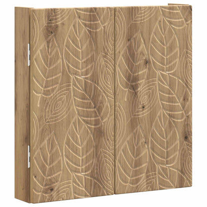 vidaXL Dartboard Cabinet DELFT Artisan Oak 52.5 x 10.5 x 53.5 cm - Brown